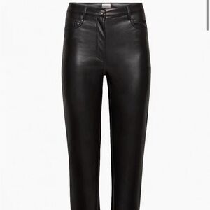 aritzia vegan leather pants